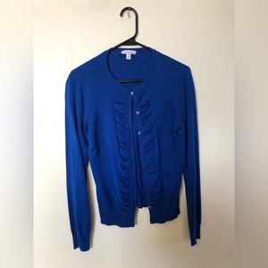 New York & Co sapphire blue cardigan